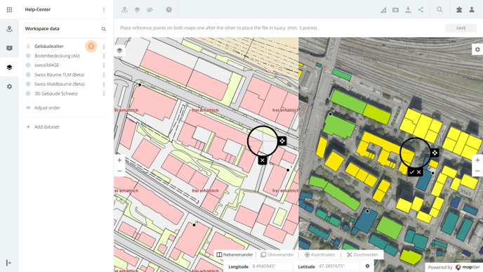 Locate your map with georeferencer