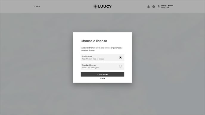 Choose a LUUCY license